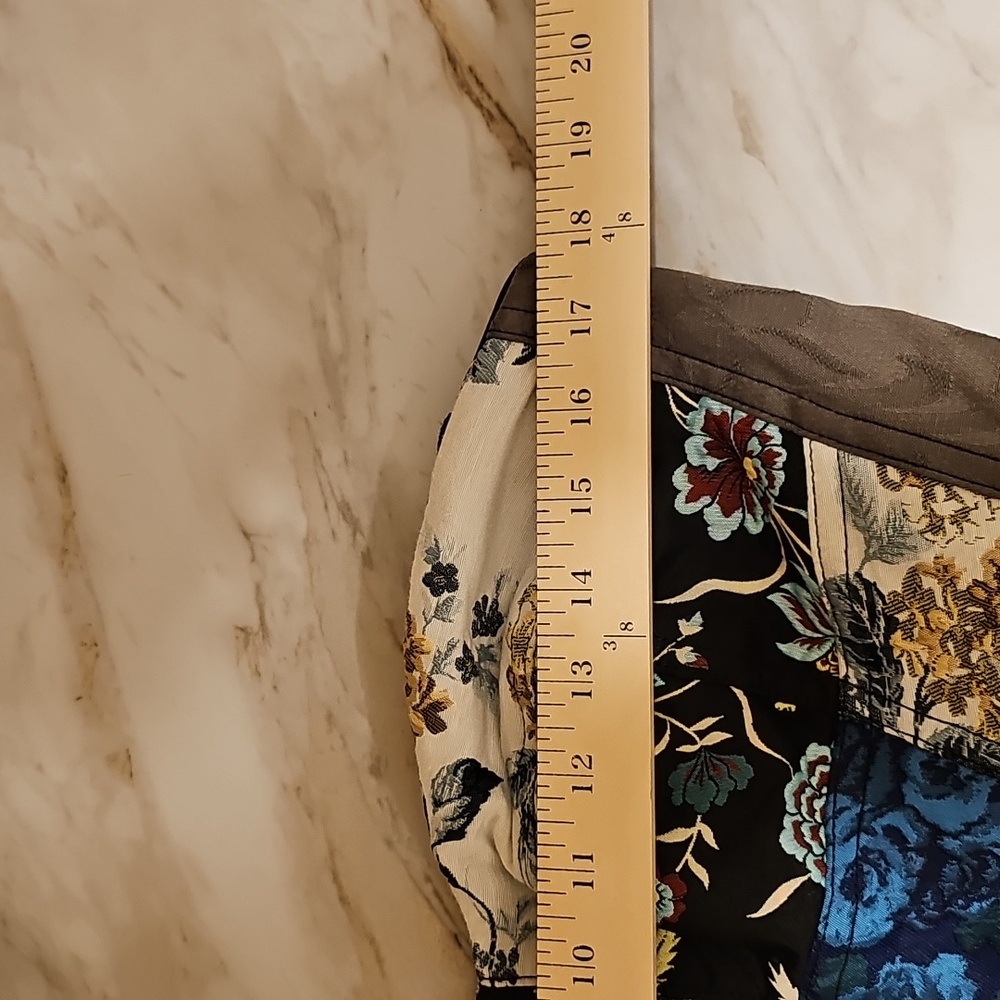 Anthropologie Floral Patchwork Sweetheart Midi Dress Size 14; NWT - Picture 9 of 10